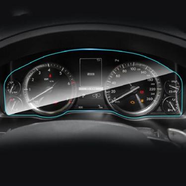 Imagem de LAVIYE Carro Anti riscos e prevenção de poeira Detalhes interiores Adesivos Film Cover TPU, para Lexus LX570 2016-2021 Painel de instrumentos Protetor de tela