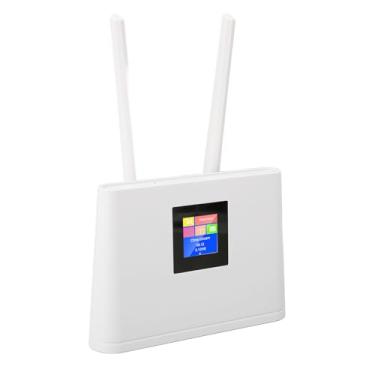 Imagem de Roteador sem fio, roteador de modem 4G LTE desbloqueado com slot para cartão SIM, roteador de ponto de acesso WiFi móvel de 300 Mbps com antenas 2x5dBi para B1/3/7/8/20/38/40/41