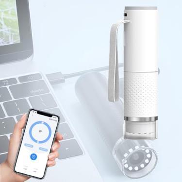 Imagem de MicroscóPio EletrôNico Adulto, Pode Ser Conectado A Computador E Telefone Celular, 2 MilhõEs De Pixels, AmpliaçãO De 1000X, Para MicroscóPio Iniciantes, PortáTil, Capaz De Tirar Fotos-Branco