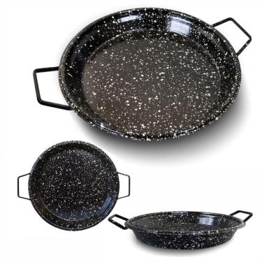 Imagem de Tacho de Ferro Esmaltado Paellera 50cm Diâmetro