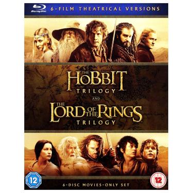 Imagem de The Hobbit Trilogy and The Lord Of The Rings Trilogy, 6-Film Theatrical Versions (Blu-Ray)