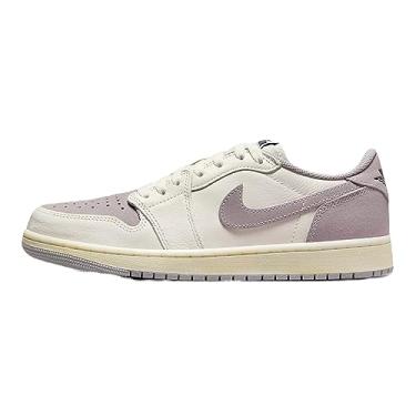 Imagem de Nike Tênis de basquete feminino Air Jordan 1 Low Shoes, Sail Black Atmosphere Cinza, 45