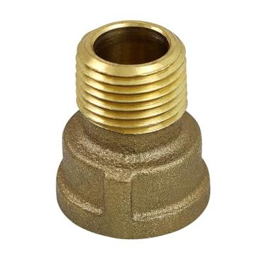 Imagem de Supply Giant CSFQ0034 Extensão de latão cônica macho de 1,9 cm para aplicações de 56 kg, sem chumbo, estrutura de latão, maior resistência à corrosão, econômico e fácil de instalar