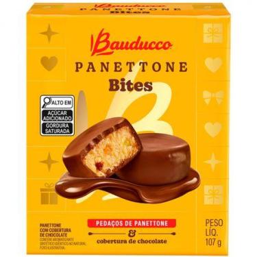 Imagem de Panettone Bites Bauducco Pedaços Com Cobertura De Chocolate