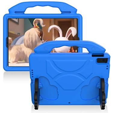 Imagem de QYiiD Capa infantil para iPad Air 1, leve, não tóxica, EVA à prova de choque, com suporte para Apple iPad Air 1 (A1474/A1475/A1476), azul