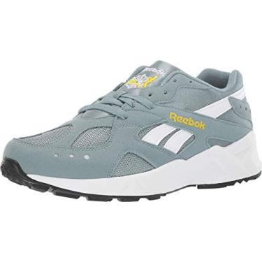 Imagem de Reebok Aztrek Tênis unissex para adultos, Azul-petróleo/amarelo/branco/preto, 5