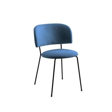 Imagem de Cadeira para Sala de Jantar Shell Azul/Preto