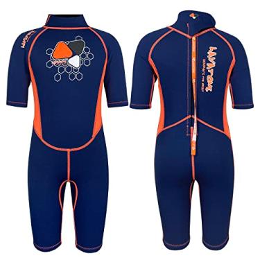 Imagem de LayaTone Roupa de mergulho infantil de neoprene de 3 mm, roupa de banho molhada para meninos e meninas, roupa de banho de corpo inteiro para o verão, natação, mergulho, surfe, snorkeling