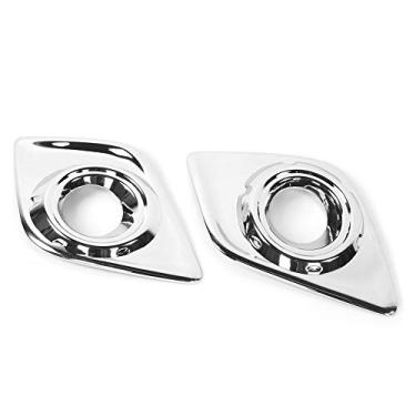 Imagem de Moldura Decorativa para Luz de Neblina Dianteira de Carro, 2 Peças, para Hilux Sr5 2015-2017, Elegante, Eletrosilvering, Decoração Externa