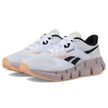 Imagem de Reebok Tênis feminino Zig Dynamica 5, Calçado branco/lilás acinzentado/preto central, 41