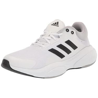 Imagem de adidas Tênis de corrida masculino Response, Branco nuvem, preto/cinza, dois, 44