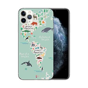 Imagem de World Map Planes Travel Soft Silicone Phone Case para Apple iPhone XR X XS 11 Pro Capa Max 6 6S 7 8 Plus 5 5S SE 2020, C738, Para iPhone 11 Pro