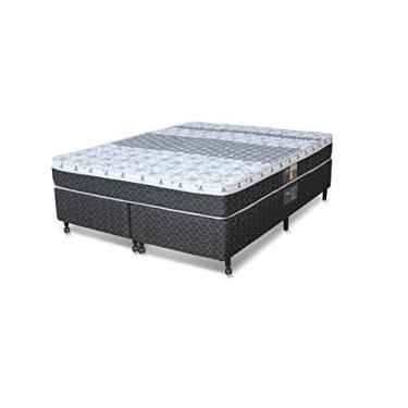 Imagem de Cama Box + Colchão Castor Queen Size Molas Bonnel Class One Face 158x198x65cm
