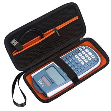 Imagem de BOVKE Estojo de transporte para Texas Instruments TI-30XS Multiview/TI-34 Multiview/TI-36X Pro Scientific Calculator, bolso extra de malha para cabos USB, canetas outros materiais escolares, preto