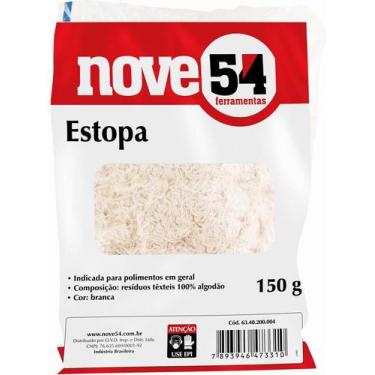 Imagem de Estopa branca 150g para polimento - Nove54