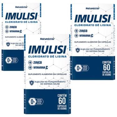 Imagem de Kit 3 Potes Imulisi Original Suplemento Alimentar Natural 100% Puro Cl