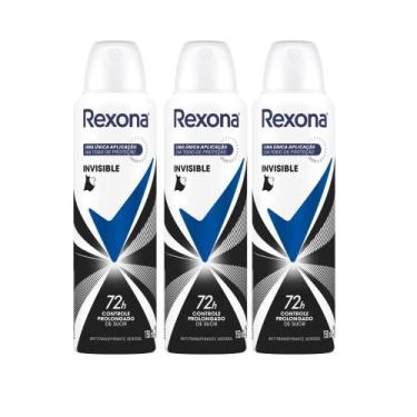 Imagem de Desodorante Rexona Invisible Aerosol Antitranspirante 48h 150ml  Kit c