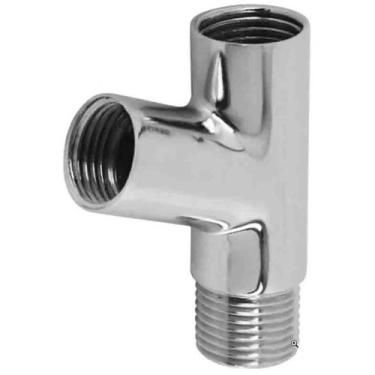 Imagem de Adaptador Junção Y Ducha Higiênica Filtro 1/2 Metal Cromado - Garden