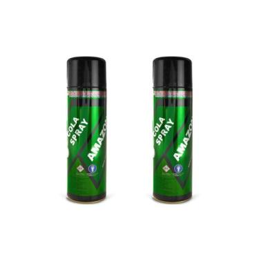 Imagem de 2 Cola De Contato Spray Amazonas 340g Tapeceiro - Kit Amazonas