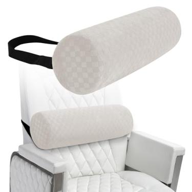 Imagem de coceyese Almofada de rolo lombar para parte inferior das costas, almofada de rolo de espuma de suporte lombar com fronha e alça atualizada para escritório, cadeira, carro, assento alívio da dor e