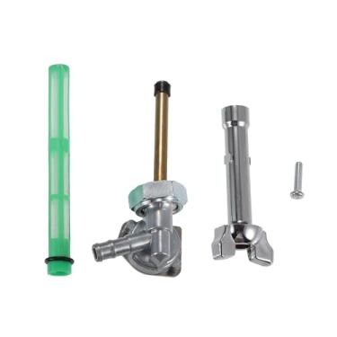 Imagem de uxcell Kit Petcock de combustível para Honda Shadow VLX 600 VT600CD Deluxe 1988-1998 Válvula de interruptor de tanque de combustível Petcock 16950-KAF-000,16963-MR1-000