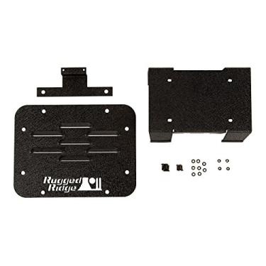 Imagem de Rugged Ridge Kit de placa de exclusão de porta-pneus 11586.11: Jeep Wrangler JK 07-18