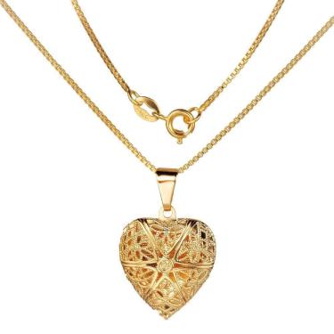 Imagem de Corrente Feminina 50Cm 1Mm + Relicário Aromatizado - Cr808