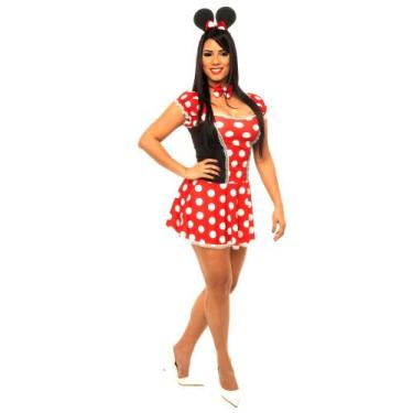Imagem de Fantasia Minnie Feminina Adulto - Jade Fashion, M