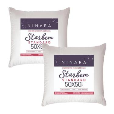 Imagem de Kit 2 Enchimento Recheio Almofadas Refil 50x50 Branco - Ninara