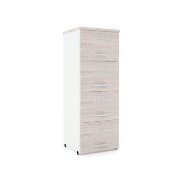 Imagem de Arquivo 04 Gavetas P25 Pandin 1,30 M Casablanca e Branco