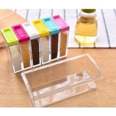 Imagem de Porta Temperos Condimentos Retangular Acrílico Organizadores - oem