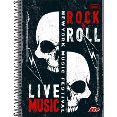 Imagem de Caderno Univ 1M Capa Dura D+ Masculino Rock 2025 96FL Tilibra