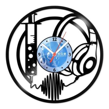 Imagem de Relógio De Parede Disco Vinil Música - Dose de Música - VMU-053 - Mode
