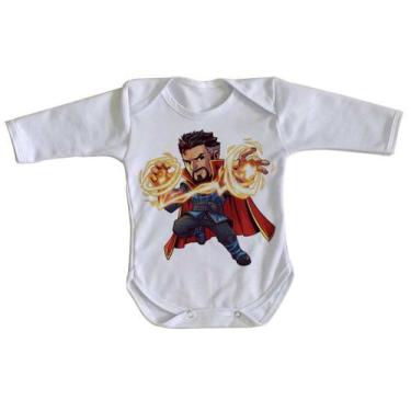 Imagem de body nenê criança roupa bebê manga longa Dr Estranho  - Empório Dutra,