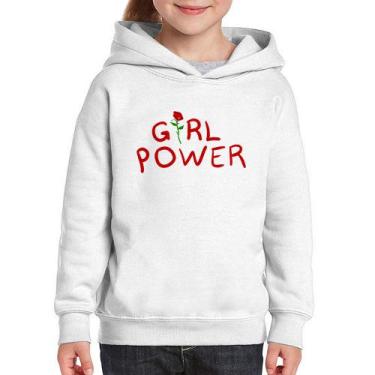 Imagem de Moletom Infantil Girl Power - Foca na Moda, Branco, 2