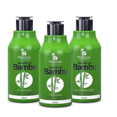 Imagem de Natureza Cosméticos Kit Banho de Bambu 3x300ml