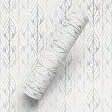 Imagem de Papel de Parede Adesivo Abstrato Azul E Cinza - BAZAR DOS QUADROS, 12M