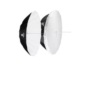 Imagem de Sombrinha Capa Difusora Preta Branca 150cm  Flash BW16-60S - Greika