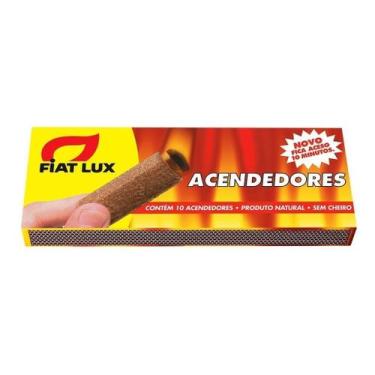 Imagem de Acendedores Para Carvão E Lenha Fiat Lux Com 10 Unidades