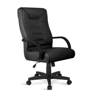 Imagem de Cadeira Presidente Pompéia Giratória Relax C/br Preta - Flex Cadeiras