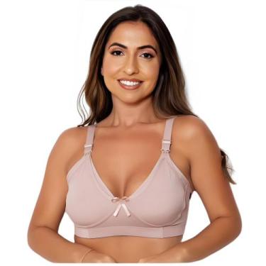 Imagem de Sutiã Amamentação Plus Size - Fanáticos Por Cintas, Bege, 50, Feminino