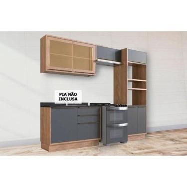 Imagem de Kit Cozinha Modulada 4 Peças Versalis (2Aéreos+1Balcão+1TorreQuente) C