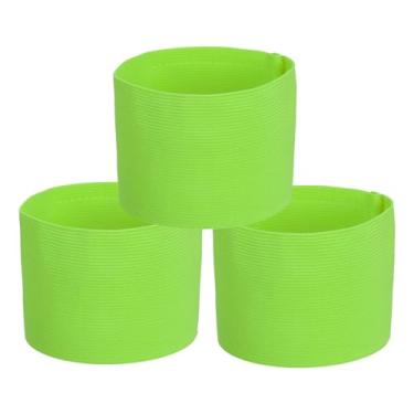 Imagem de PATIKIL Braçadeira de Capitão de Futebol, 3 Peças, Bandas de Braço de Capitão de Futebol Elásticas para Capitão Esportivo Braçadeiras para Treinamento de Equipes de Futebol Juvenil Adulto Verde