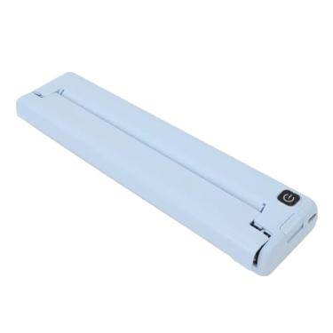 Imagem de Impressora Sem Fio Portátil, Impressora Térmica Sem Tinta Com Bateria de 1000mAh Suporta Papel Térmico de 210 e 218MM para Notas de Estudo de Recibo de Etiqueta