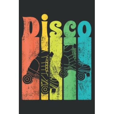 Imagem de Disco Roller Vintage Skater Classic 70S 80S Skating Gift: Lined Journal Notebook with Memo Diary Subject Planner, 6x9 inches, 120 Pages