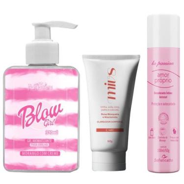 Imagem de Clareador Virilha Hidrata Blow Deso Intimo feminino Morango - Mivs