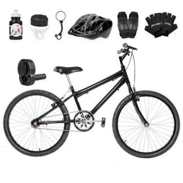 Imagem de Bicicleta Masculina Aro 24 Alumínio Colorido + Kit Premium - FlexBikes