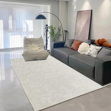 Imagem de Tapete cinza para sala de estar, área grande, cor sólida, tapete para quarto, cabeceira macia, tapete para decoração de casa, estilo minimalista, A, 03, 200 x 300 cm