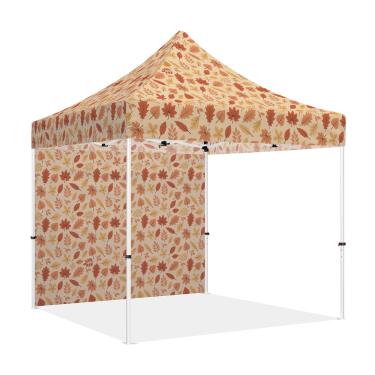 Imagem de Tenda de dossel pop-up 25 x 25 cm com paredes laterais, série ABLEM8CANOPY ULTRA8 resistente com cobertura instantânea para eventos comerciais ou esportivos ao ar livre, pátio, quintal, folhas, 1 parede inteira)