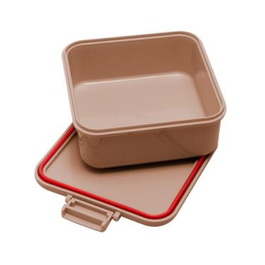 Imagem de Pote Hermético Resistente Plástico 750ml Marmita Com Tampa Porta Mantimentos Empilhável (Rosé)